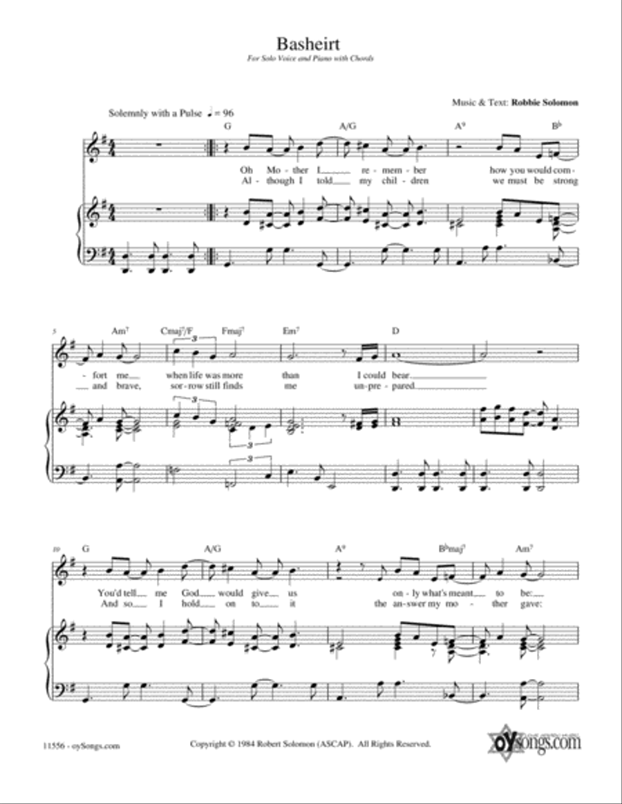 Basheirt Basheirt Piano, Vocal, Guitar scores gallery preview page 1
