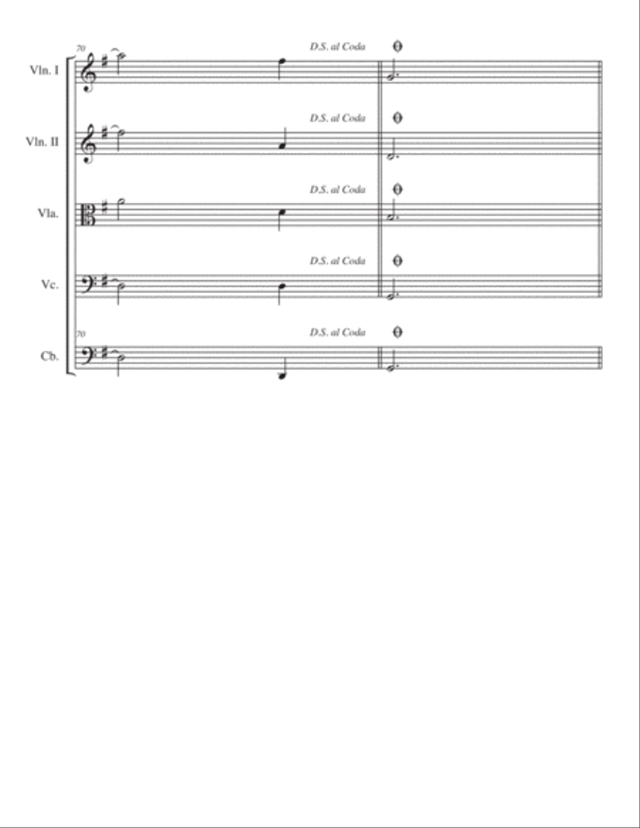 Variations on Amazing Grace for String Orchestra. String Orchestra scores gallery preview page 6