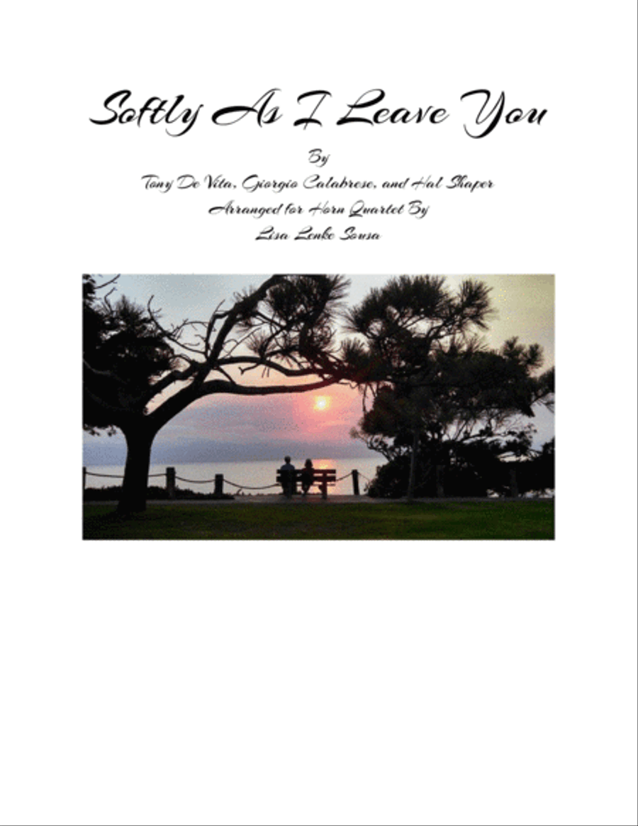 Softly As I Leave You Brass Ensemble scores gallery preview page 1