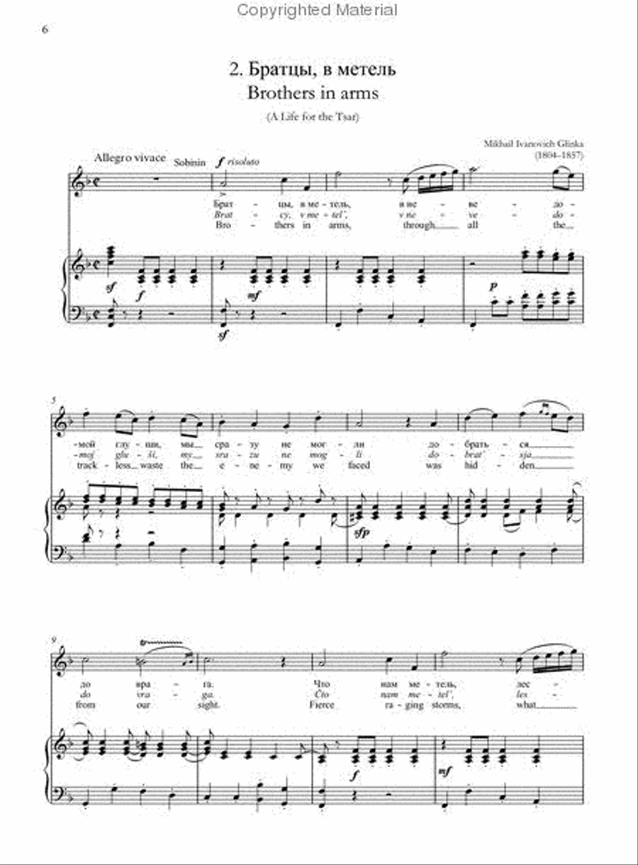 Russian Operatic Arias for Tenor and Piano Voice Solo scores gallery preview page 4