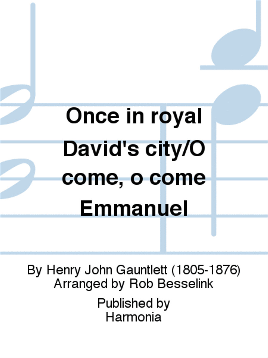 Once in royal David's city/O come, o come Emmanuel TTBB scores gallery preview page 1