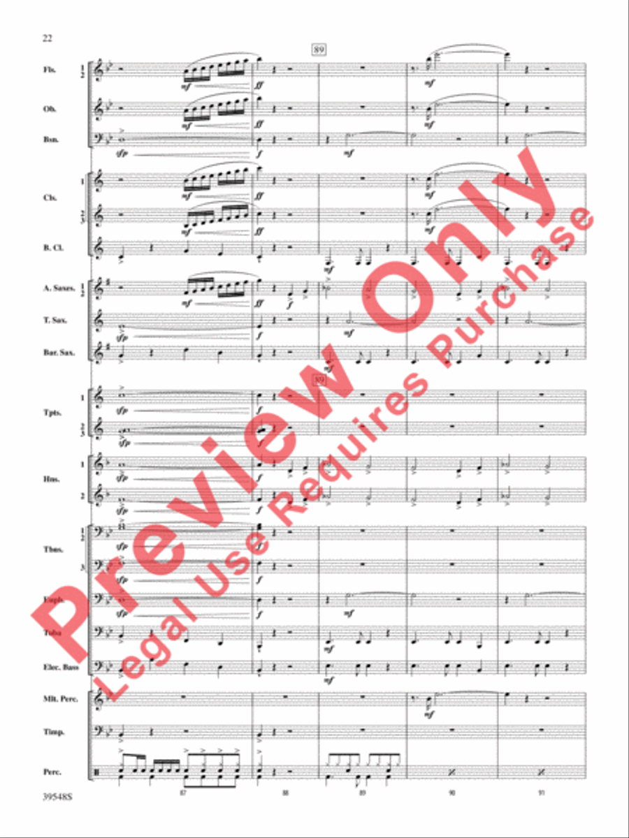 The Beatles Remembered Concert Band scores gallery preview page 23