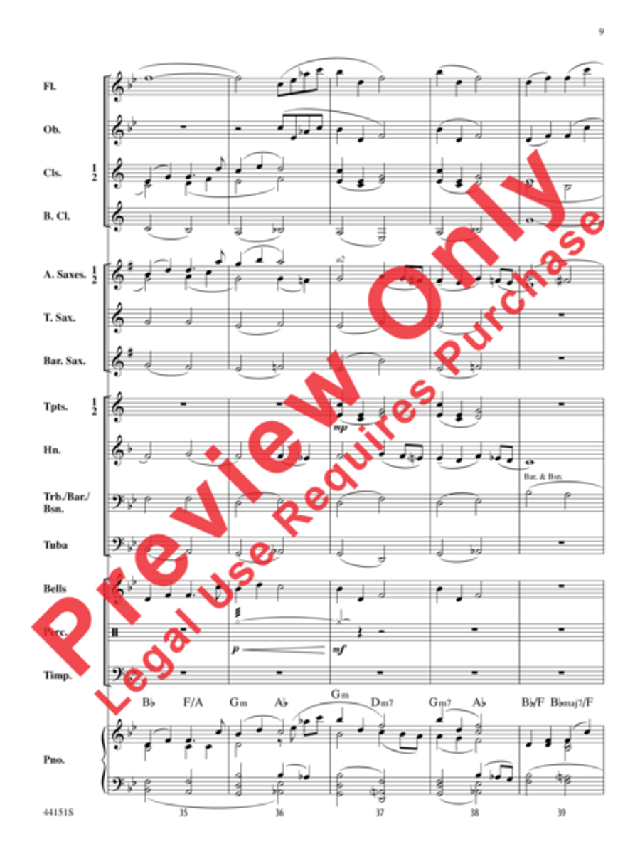 Serenade Serenade Concert Band scores gallery preview page 8