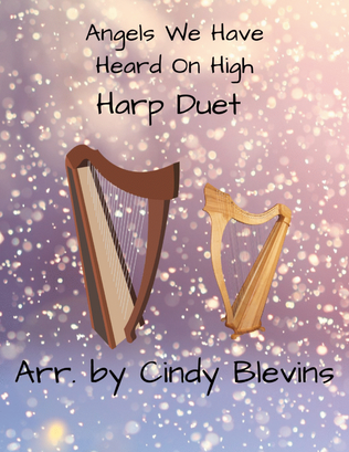 Book cover for Angels We Have Heard On High, for Harp Duet