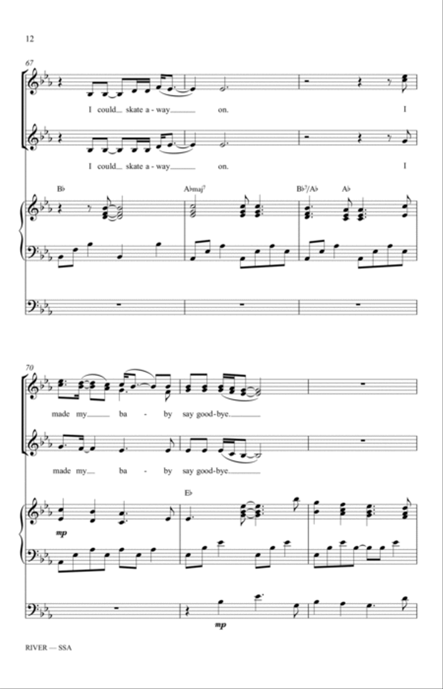 River (arr. Mac Huff) SSA scores gallery preview page 12