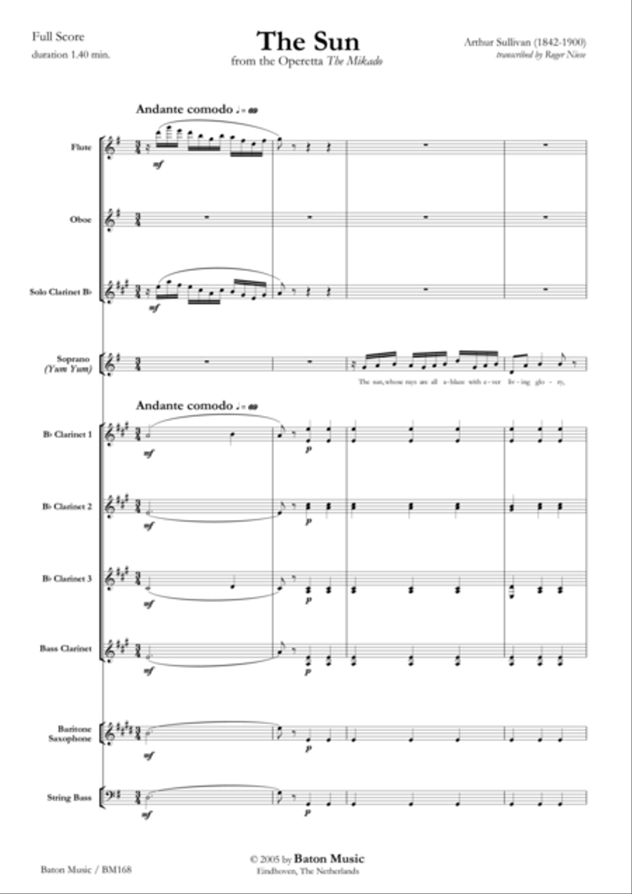 The Sun The Sun Concert Band scores gallery preview page 2