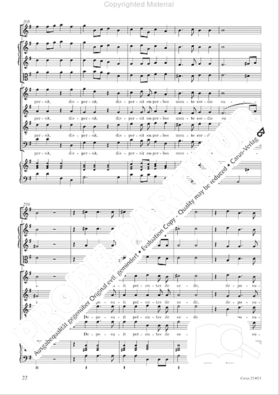 Magnificat in G SATTB scores gallery preview page 24