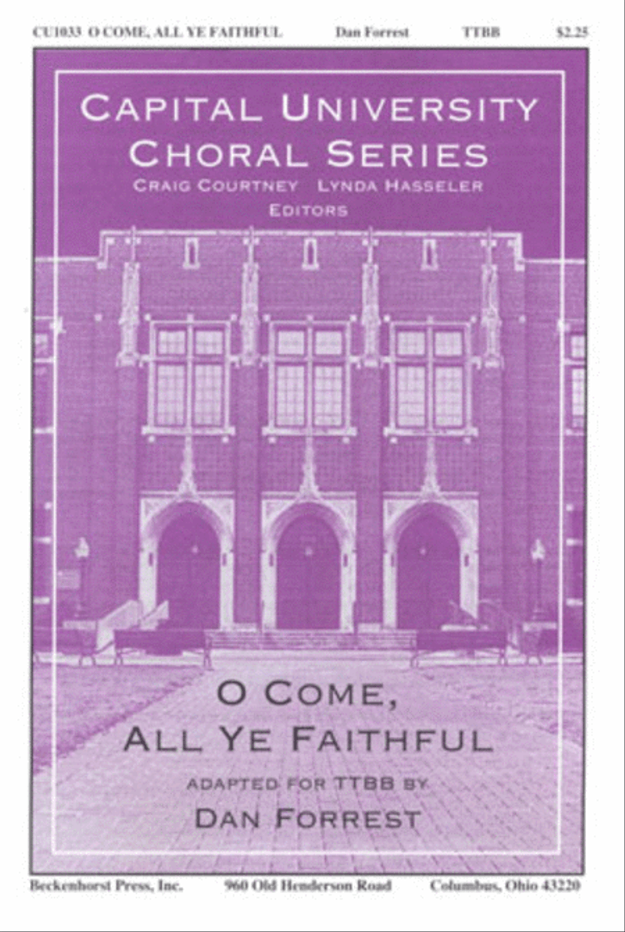 O Come, All Ye Faithful - TTBB full score and parts for string quartet TTBB scores gallery preview page 1