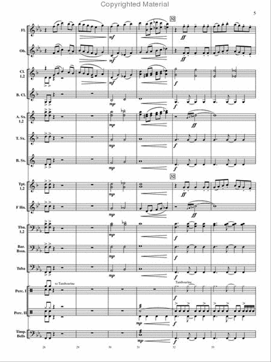 Rondo on a Modal Theme Rondo on a Modal Theme Concert Band scores gallery preview page 6