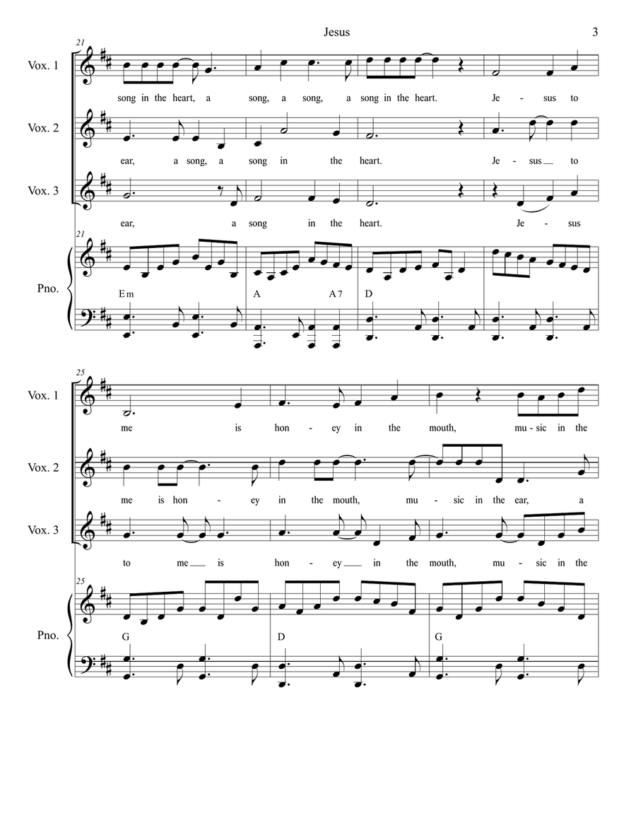 Jesus (Canon) Jesus (Canon) 3-Part scores gallery preview page 3