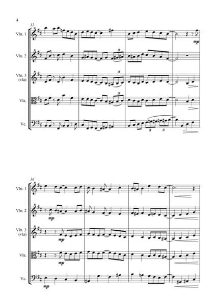 Jazz Carols Collection for String Quartet - Set Six image number null