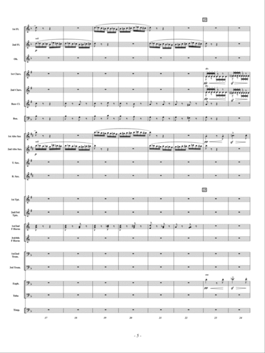 The Flight of the Bumble Bee Concert Band scores gallery preview page 4