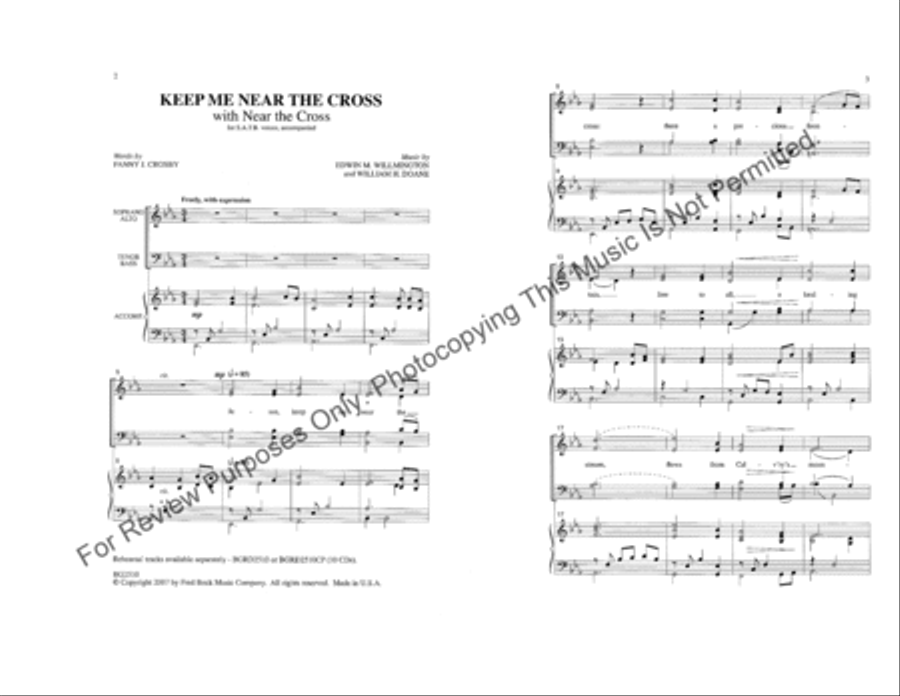 Keep Me Near the Cross 4-Part scores gallery preview page 2