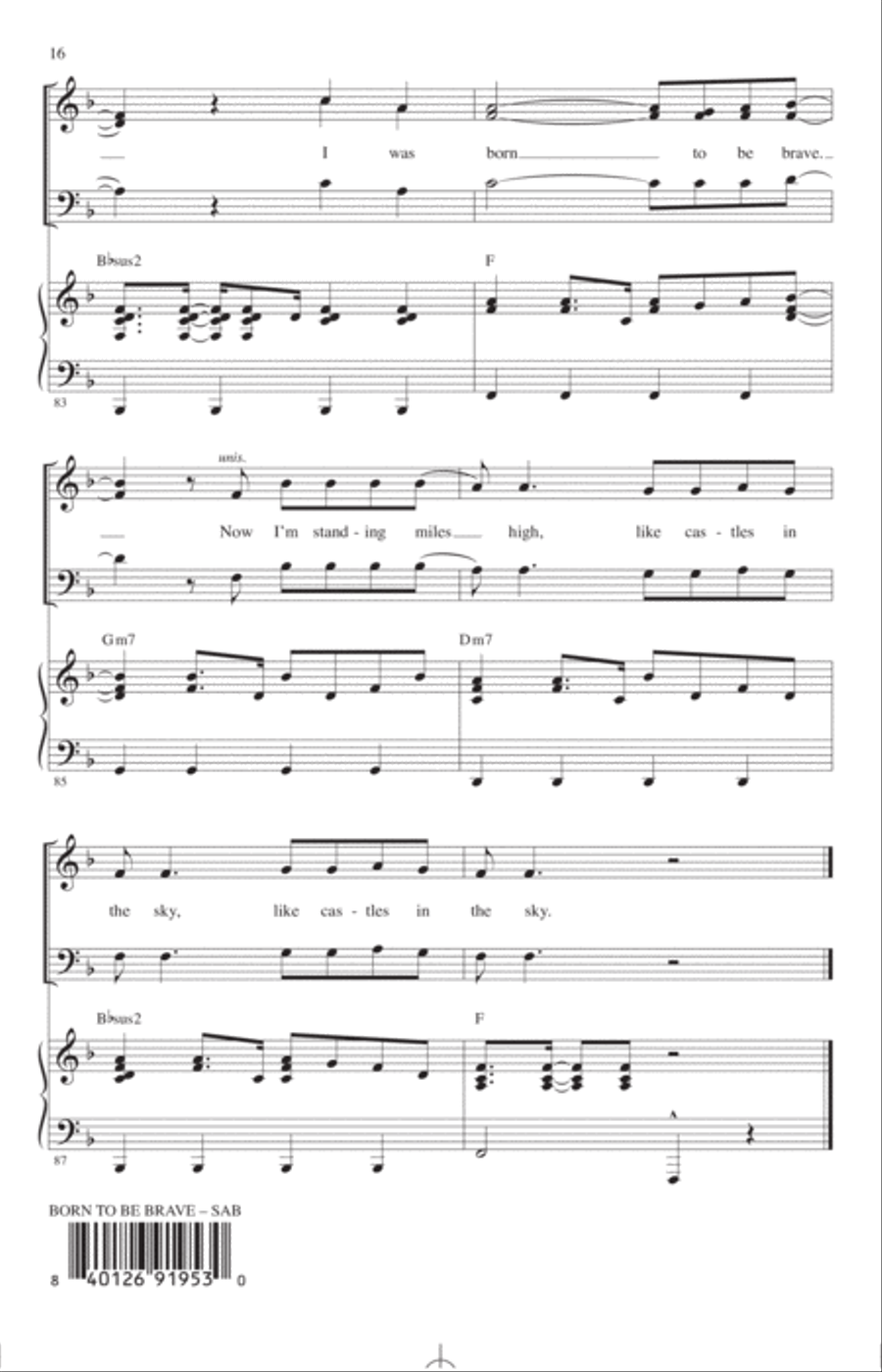 Born To Be Brave (from High School Musical: The Musical: The Series) (arr. Mac Huff) 3-Part scores gallery preview page 15