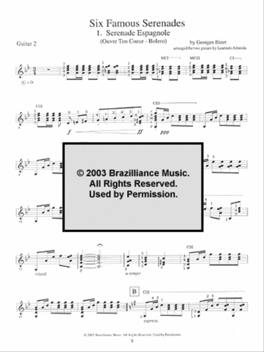 The Complete Laurindo Almeida Anthology of Traditional Guitar Duets Acoustic Guitar scores gallery preview page 4
