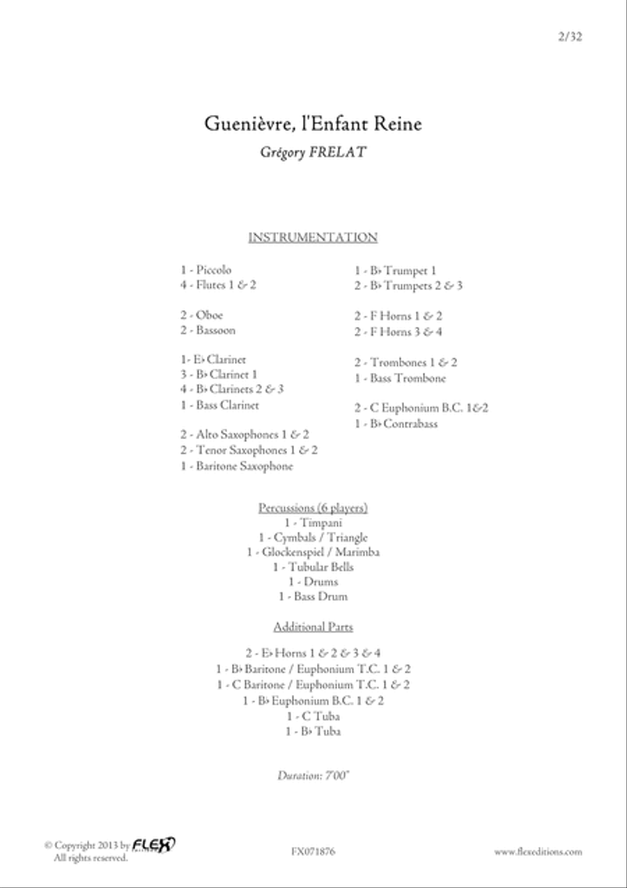 Guenievre 4-Part scores gallery preview page 2