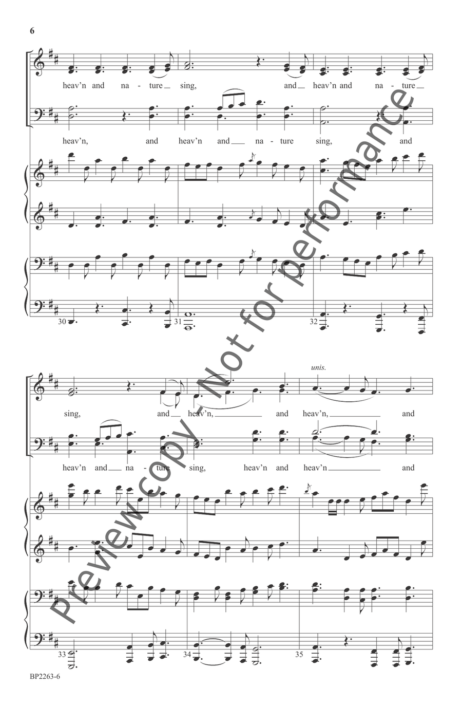 Joy to the World! 4-Part scores gallery preview page 8