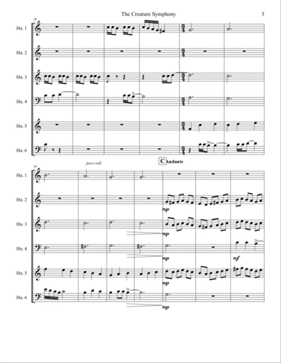 The Creature Symphony Brass Ensemble scores gallery preview page 6