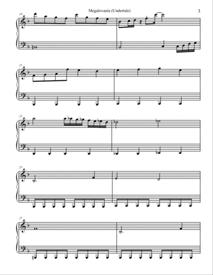 MEGALOVANIA (from Undertale) Small Ensemble scores gallery preview page 3