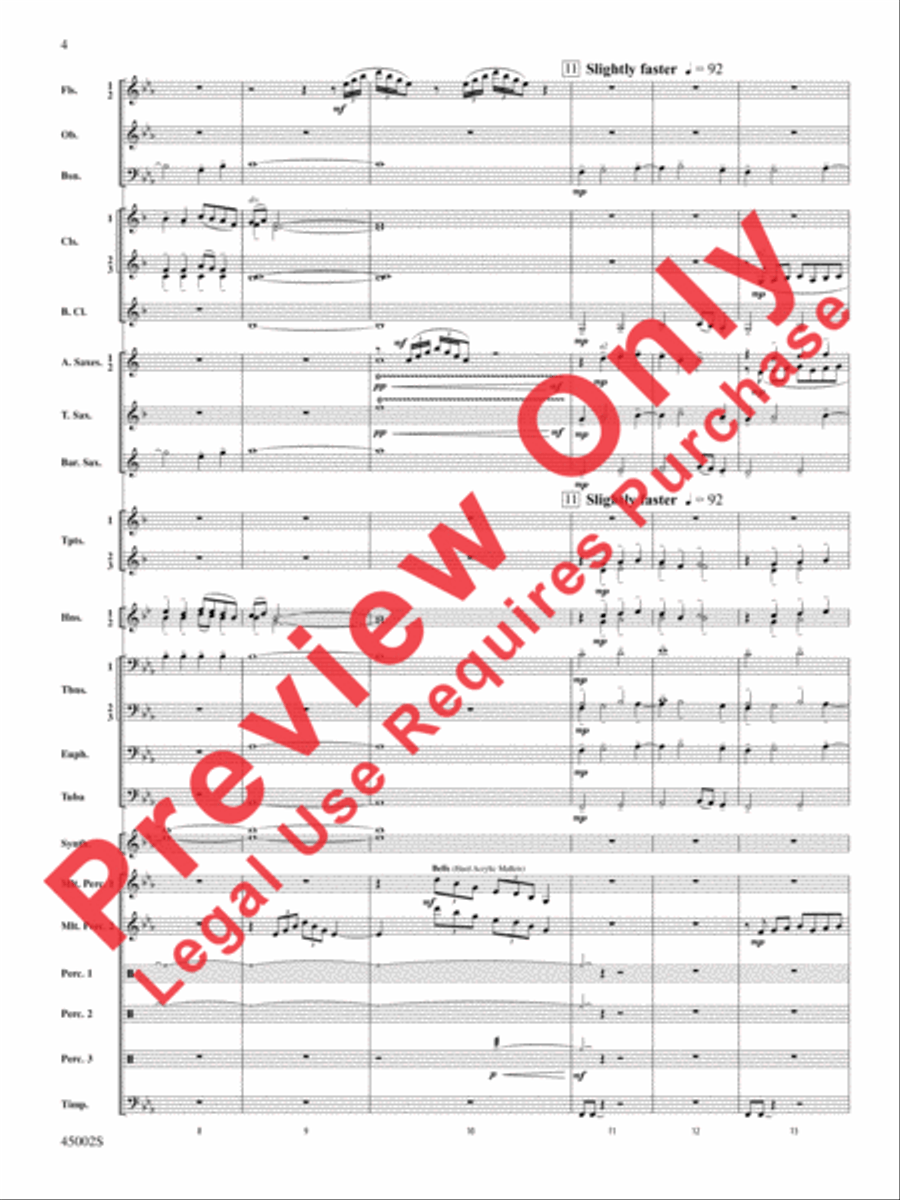Winds of Change Concert Band scores gallery preview page 40