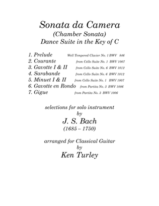 Classical Guitar "Suite of Dances" by J. S. Bach