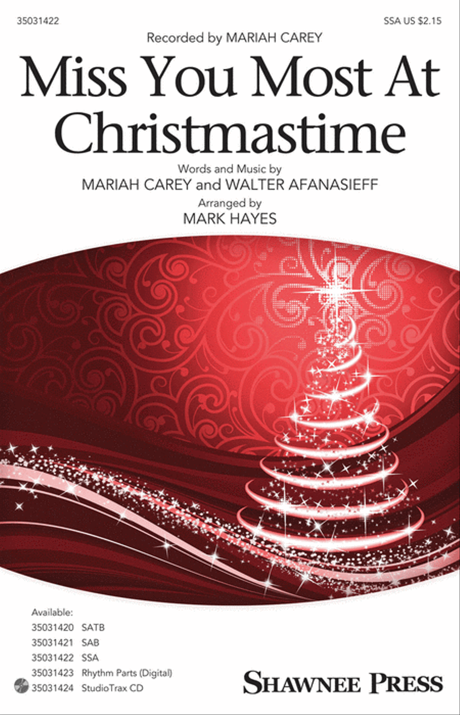 Miss You Most at Christmas Time SSA scores gallery preview page 1