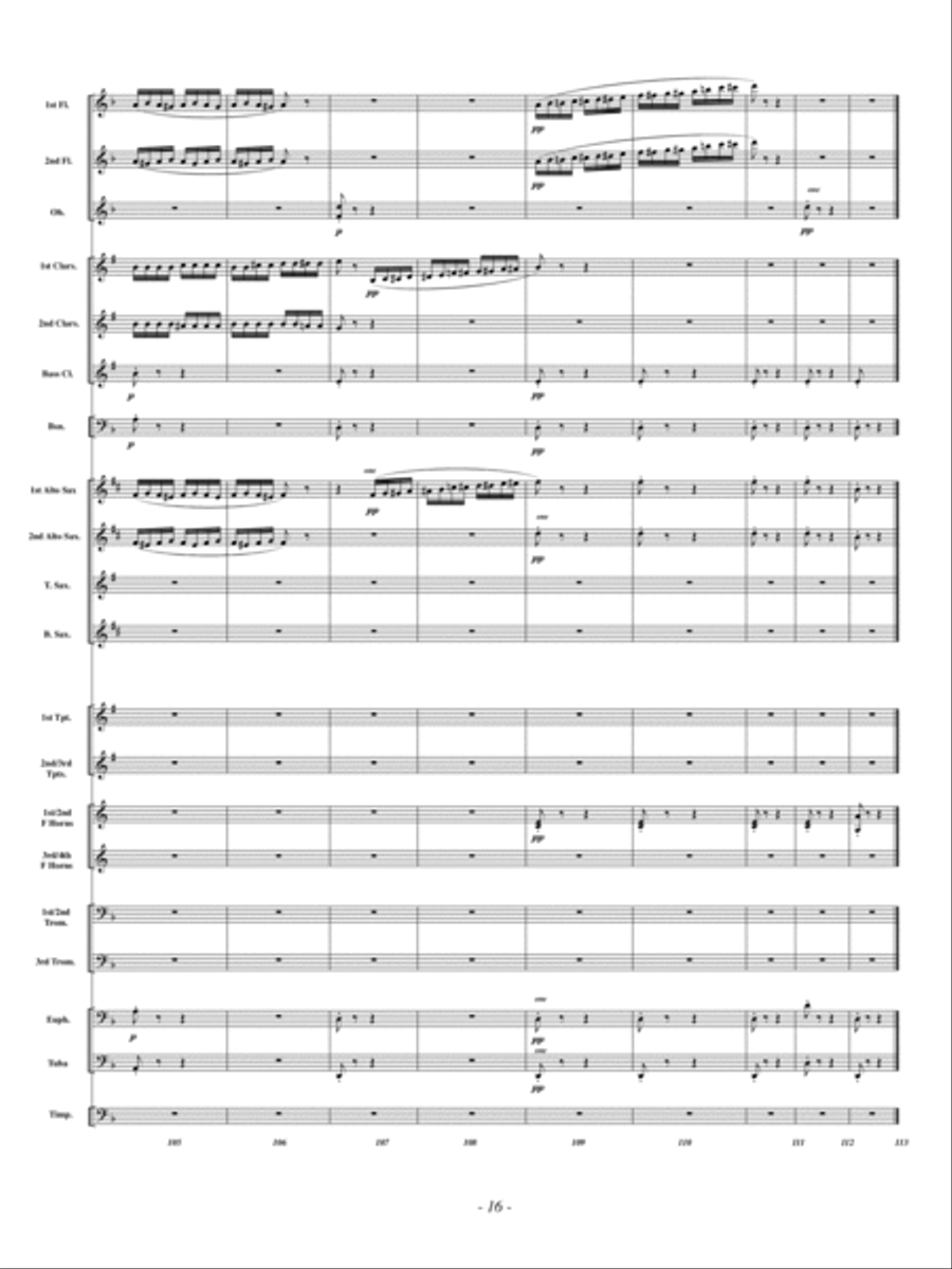 The Flight of the Bumble Bee Concert Band scores gallery preview page 15