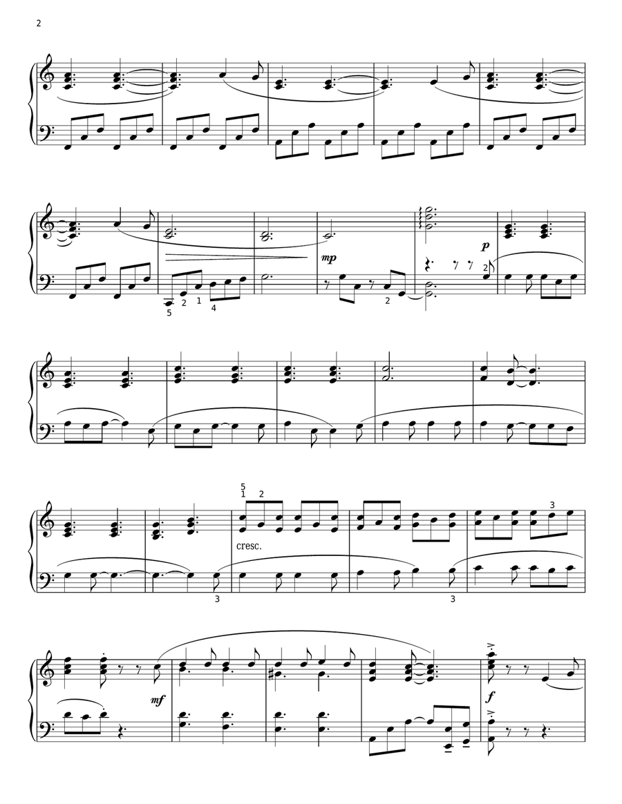Hallelujah (arr. Phillip Keveren) Piano Solo scores gallery preview page 2