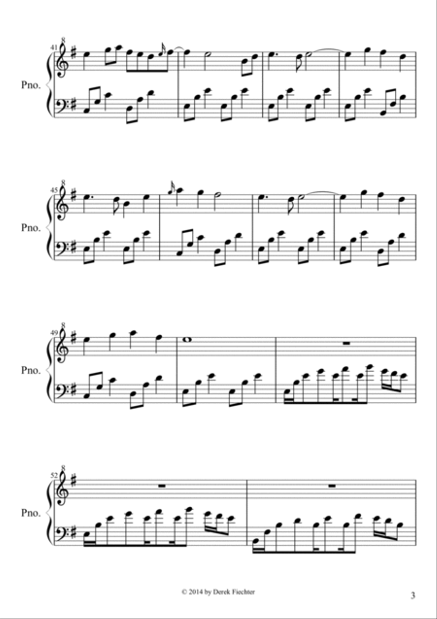 Whispers of a Mermaid Piano Solo scores gallery preview page 3