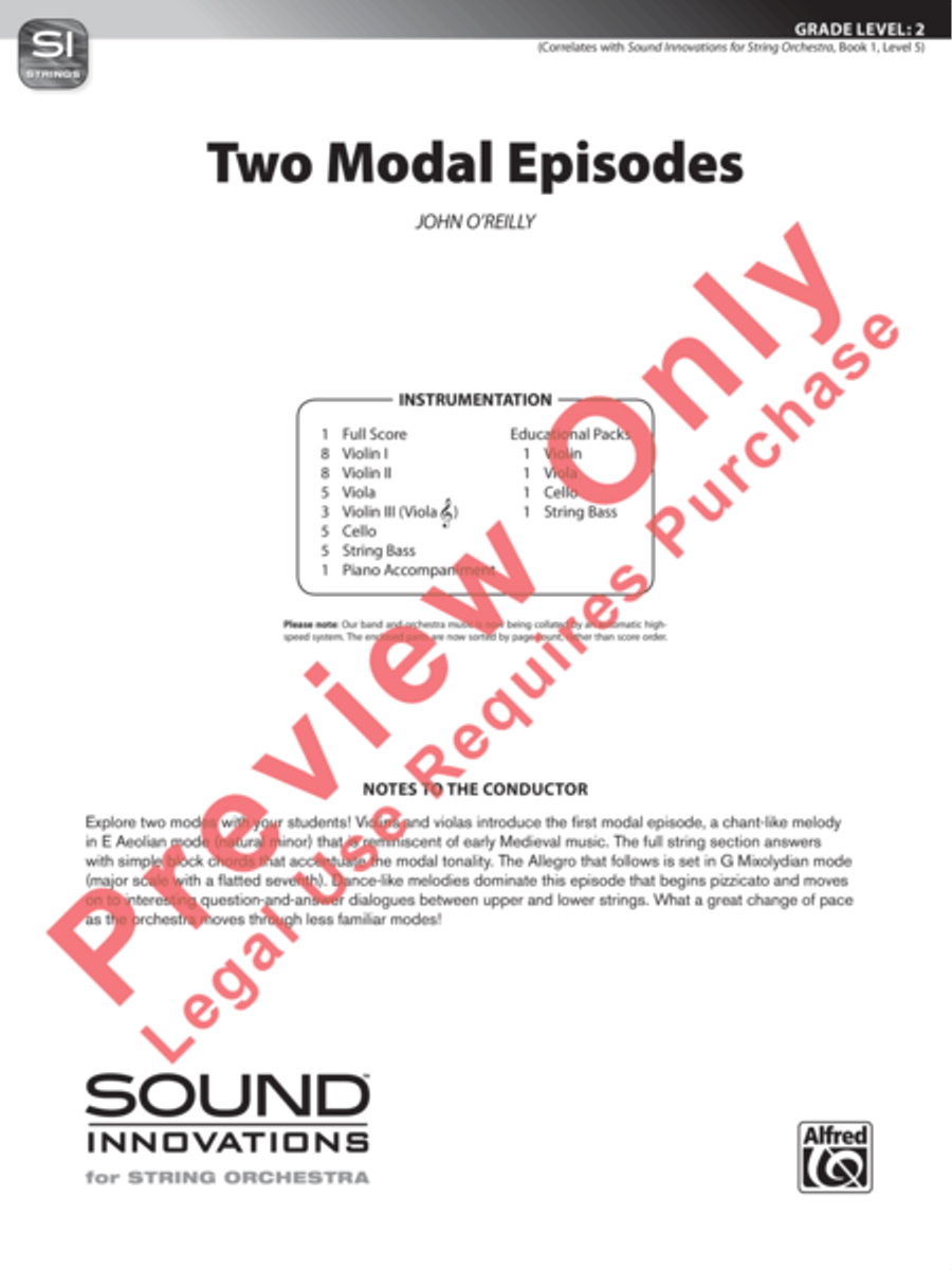 Two Modal Episodes