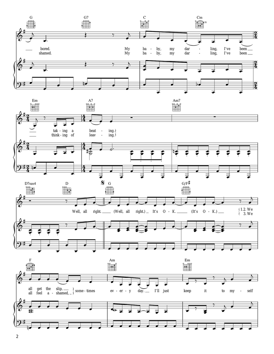 In The Sun Acoustic Guitar scores gallery preview page 2