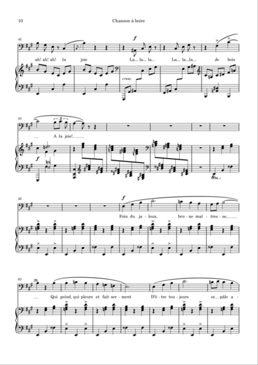 Chanson Romanesque Voice scores gallery preview page 3