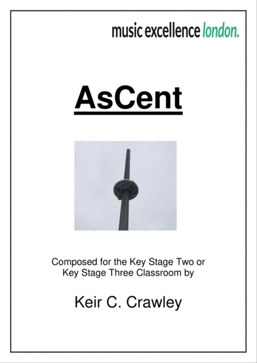 AsCent - a piece for classroom ensemble Small Ensemble scores gallery preview page 1
