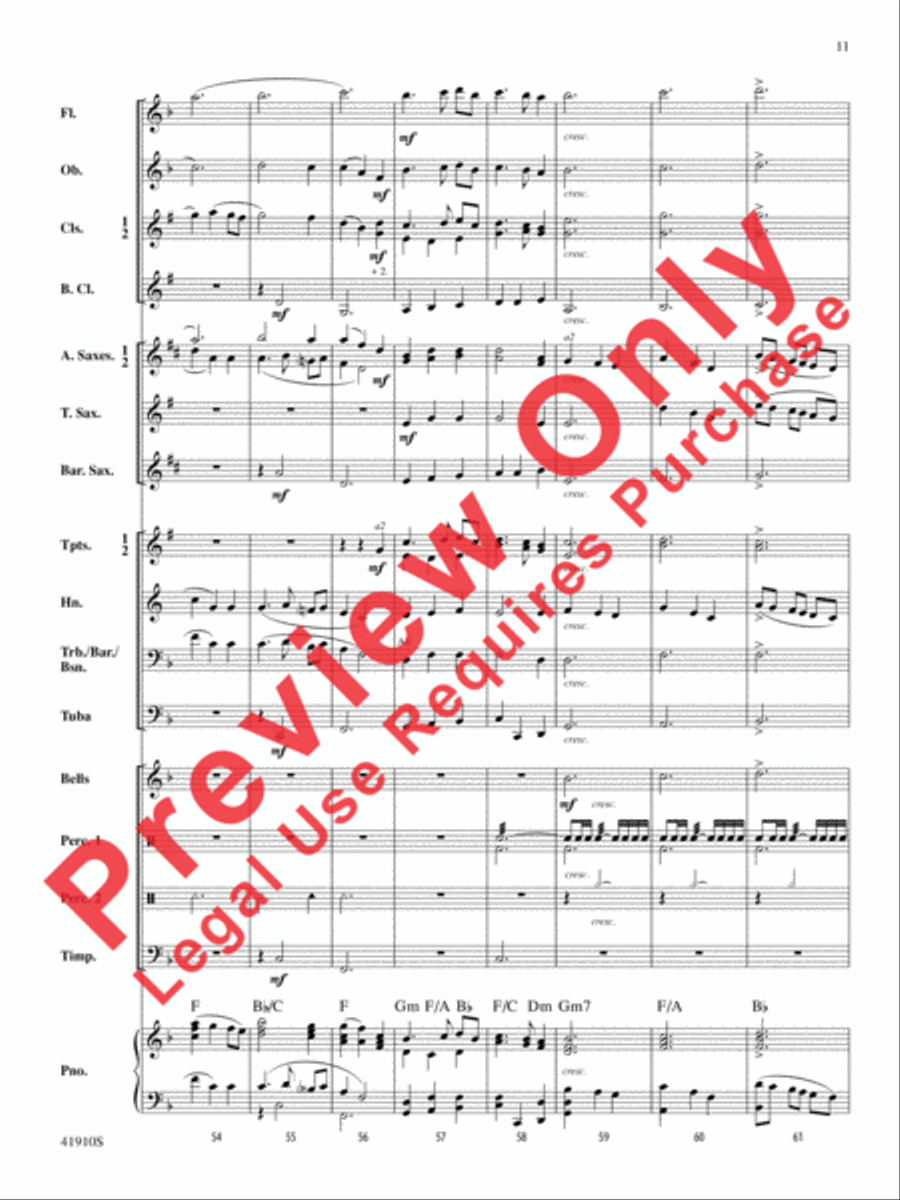 The Spirit of Thanksgiving Concert Band scores gallery preview page 12