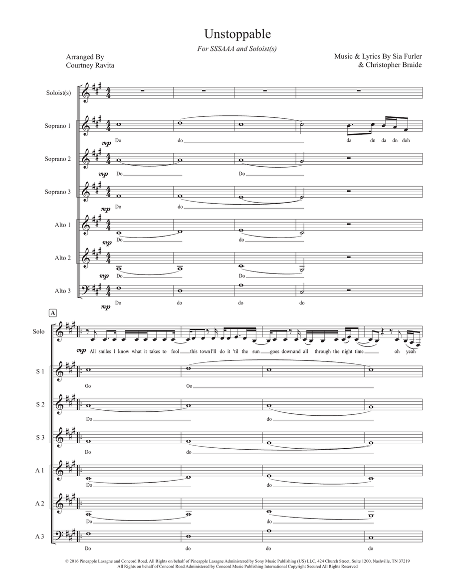 Unstoppable SA scores gallery preview page 1