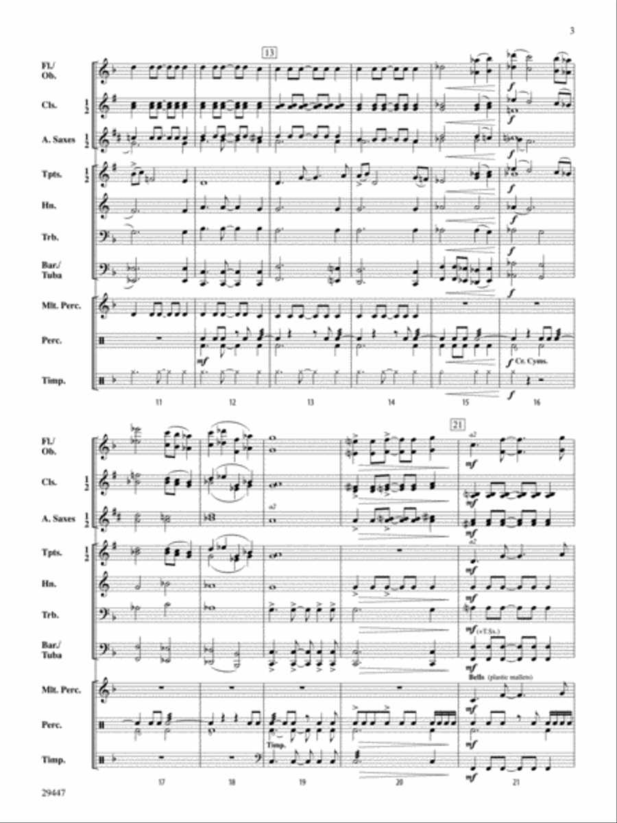 Cedarwood Holiday Concert Band scores gallery preview page 3