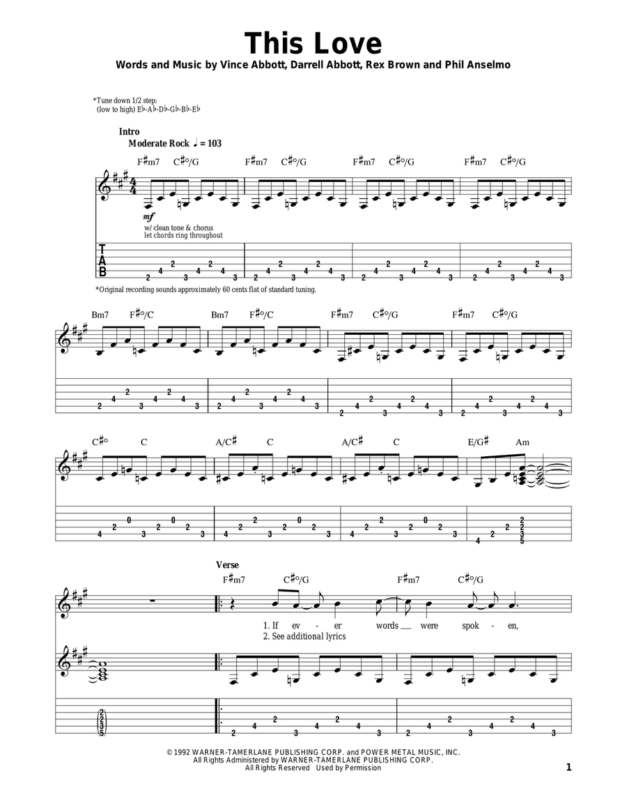 This Love Acoustic Guitar scores gallery preview page 1