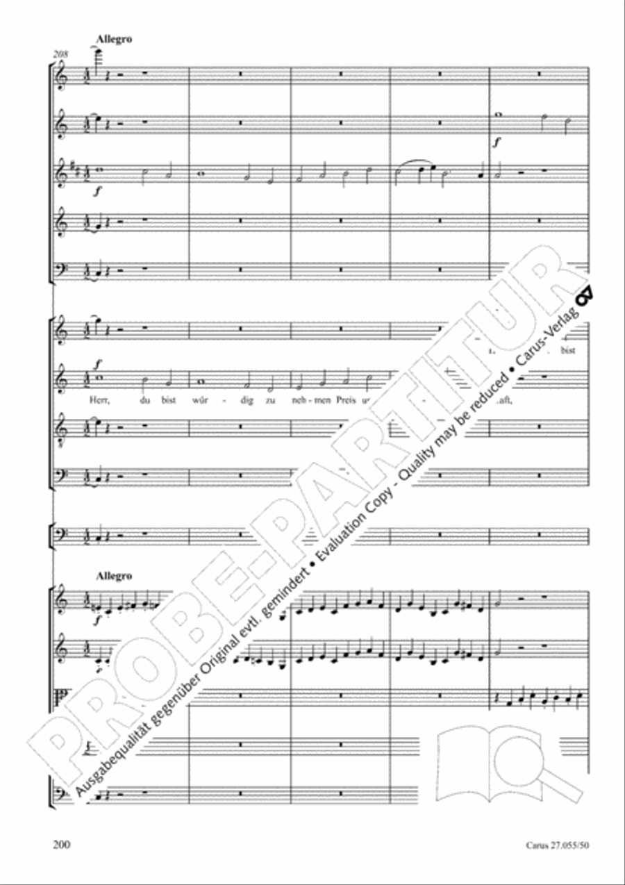 Ein Deutsches Requiem (German Requiem) 4-Part scores gallery preview page 207
