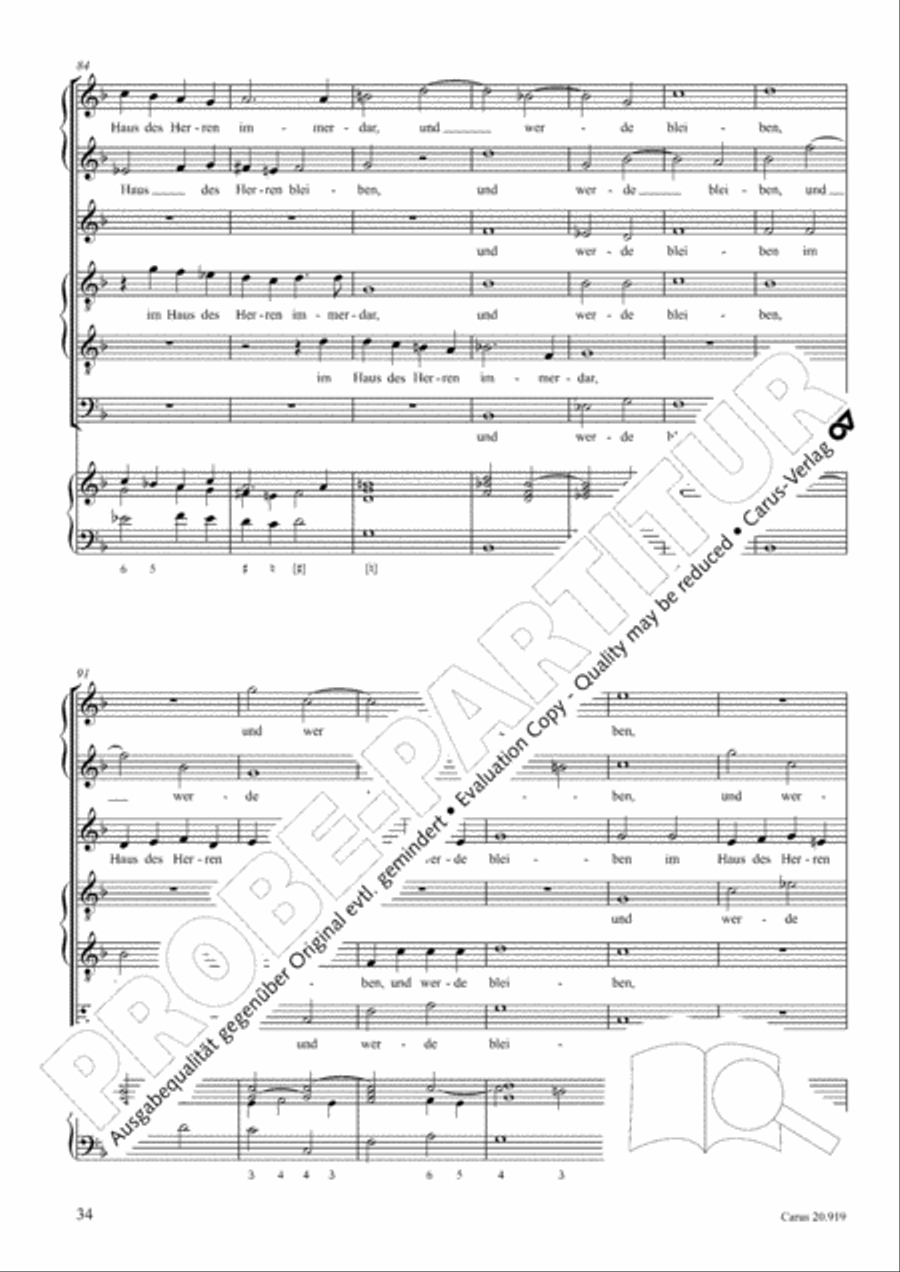 Opera varia I. Works with 1-7 parts (Complete edition, vol. 19) [Werke mit 1-7 obligaten Stimmen] Score scores gallery preview page 91