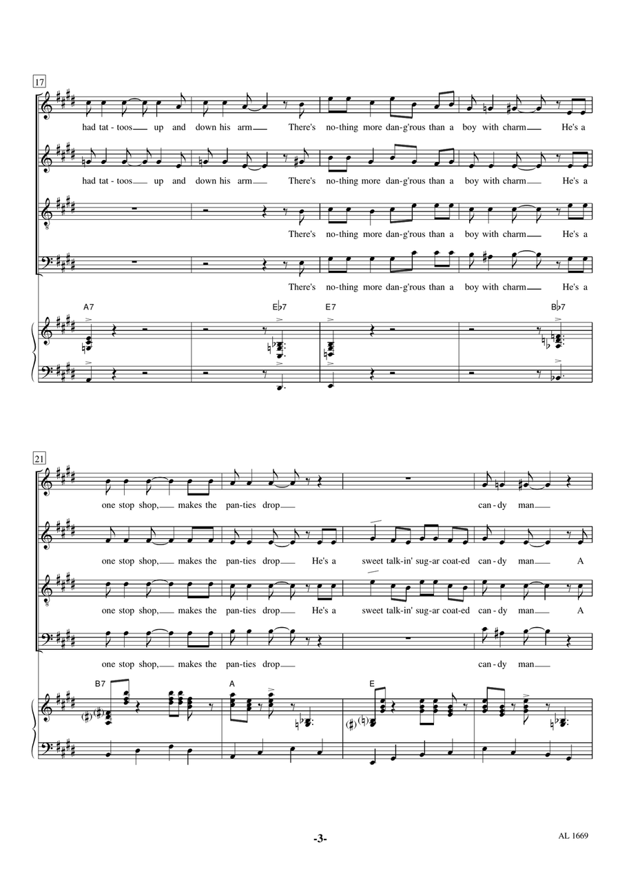 Candyman 4-Part scores gallery preview page 3