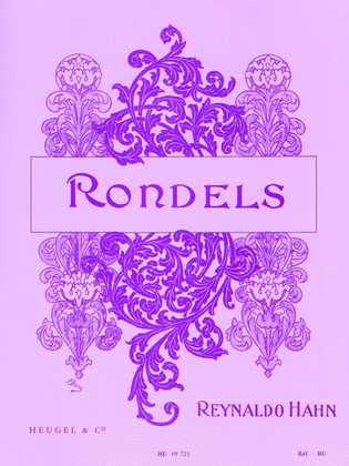 Book cover for Rondels, For Satb Choir And Piano
