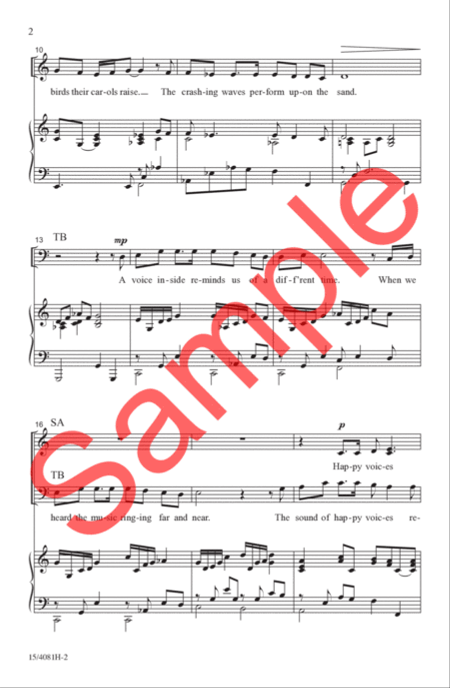 The Maker's Song The Maker's Song 4-Part scores gallery preview page 3