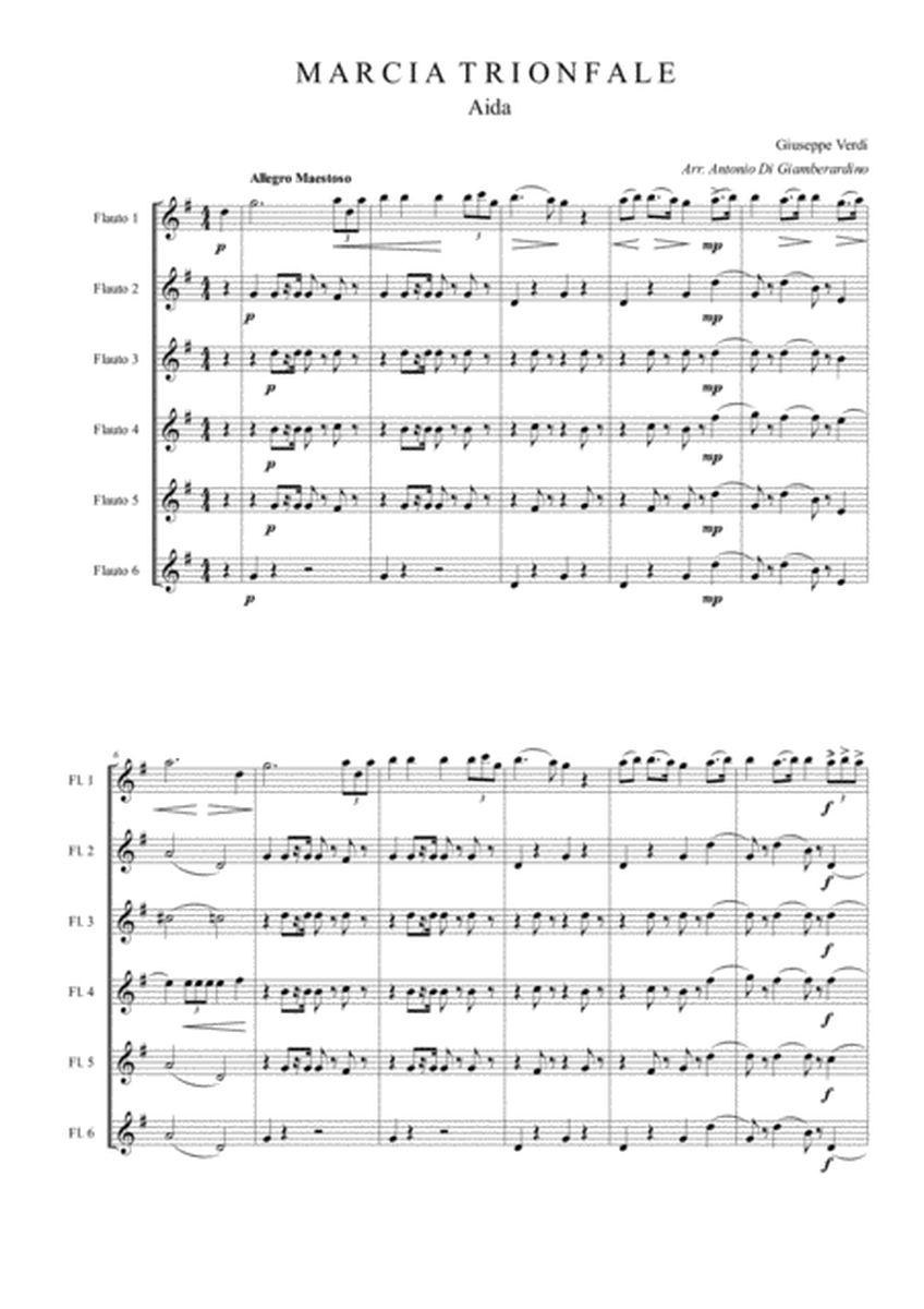 "Triumphal March" - Aida - C Flute Choir image number null