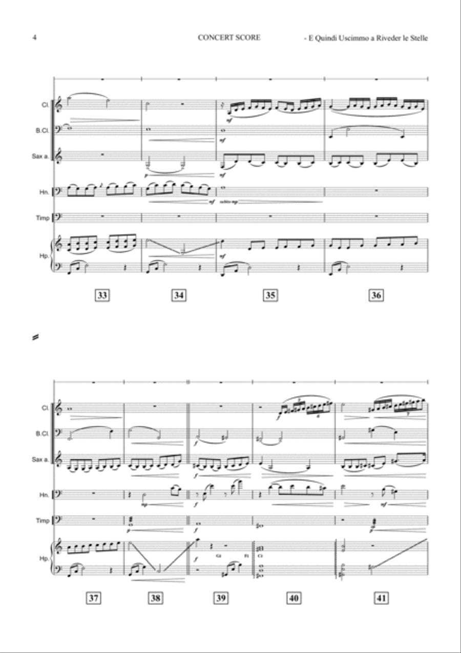 E QUINDI USCIMMO A RIVEDER LE STELLE Small Ensemble scores gallery preview page 5