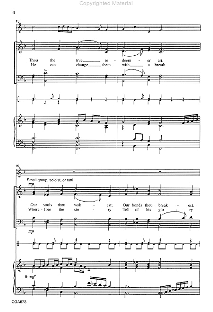 In Thee Is Gladness 4-Part scores gallery preview page 4
