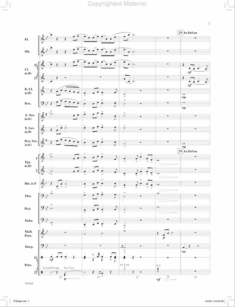 For Our Heroes Concert Band scores gallery preview page 8