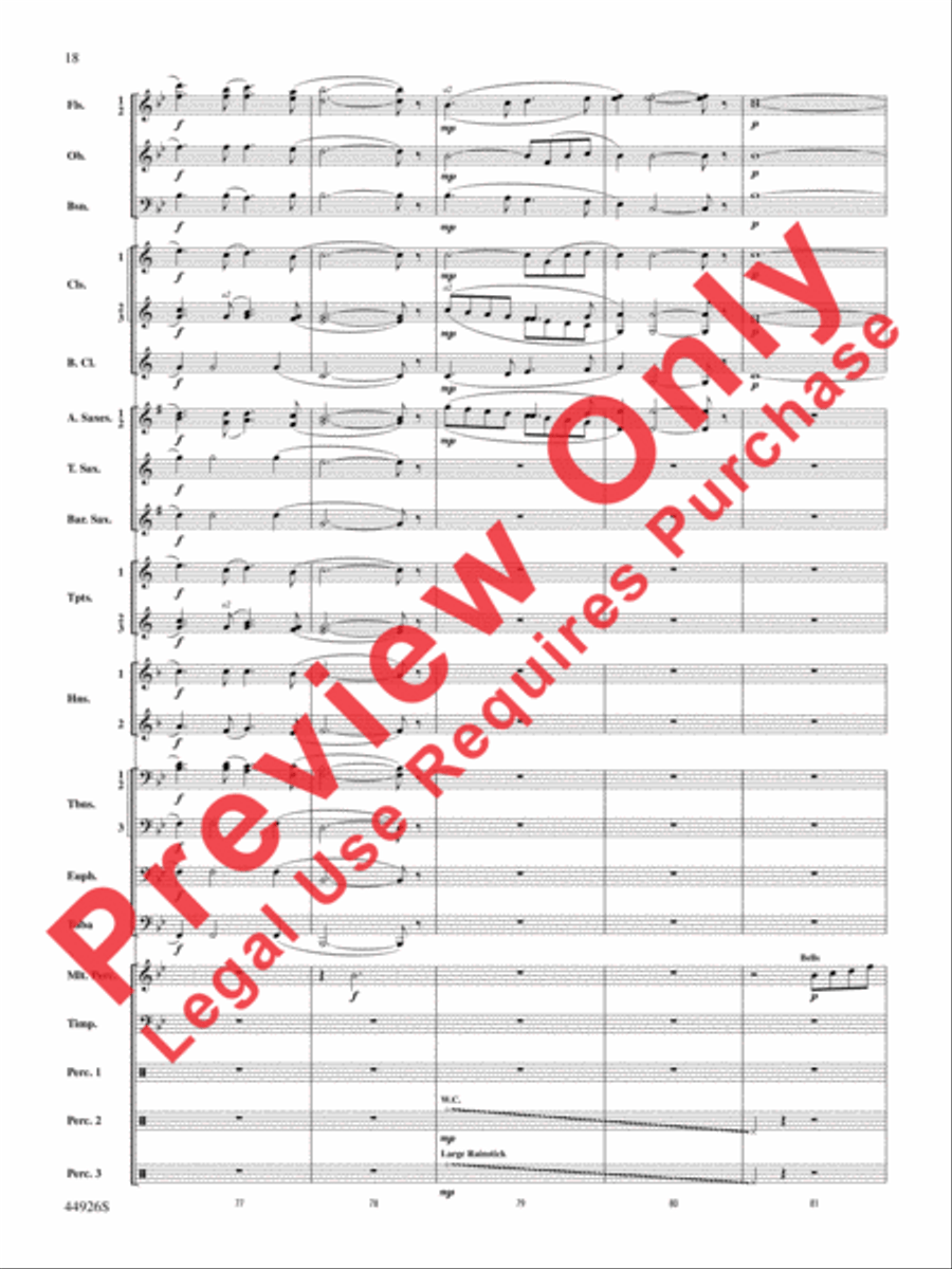 Australiana Concert Band scores gallery preview page 19