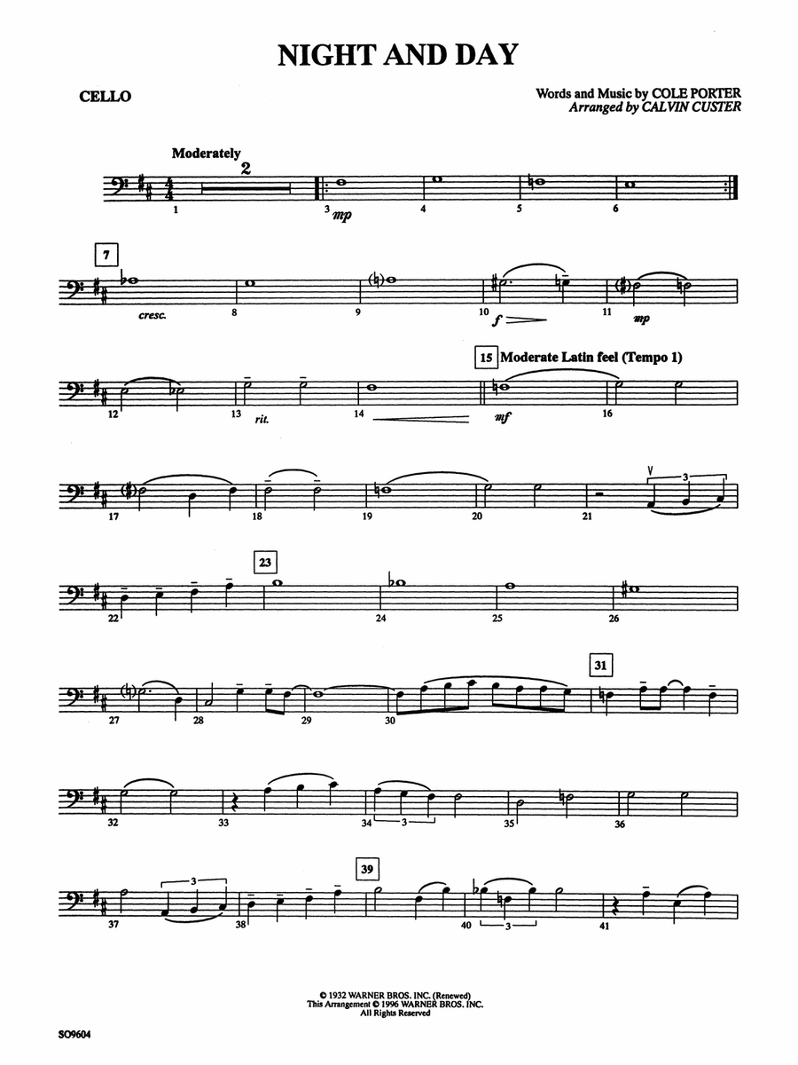 Night and Day: Cello