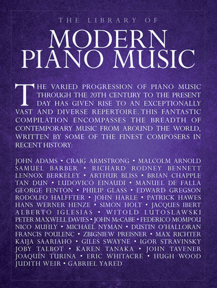 Book cover for The Library of Modern Piano Music