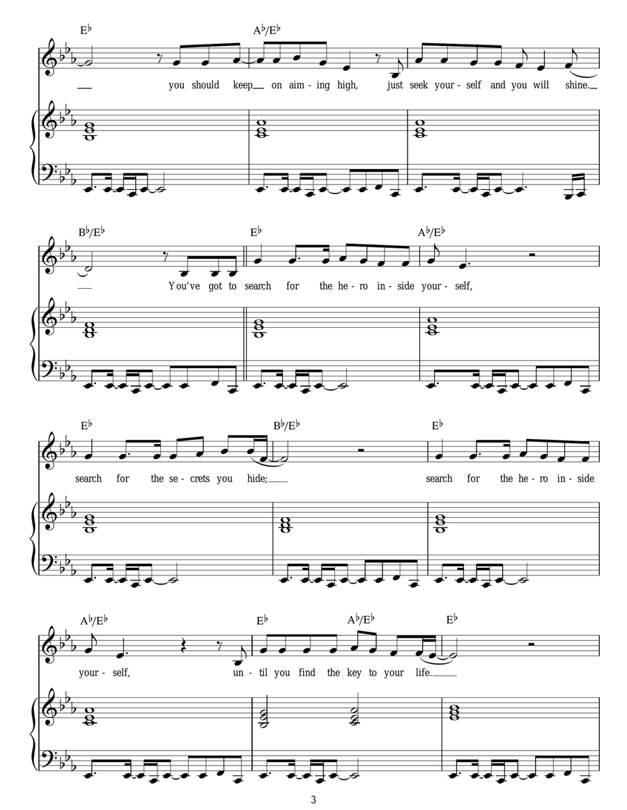Search For The Hero Search For The Hero Voice scores gallery preview page 3